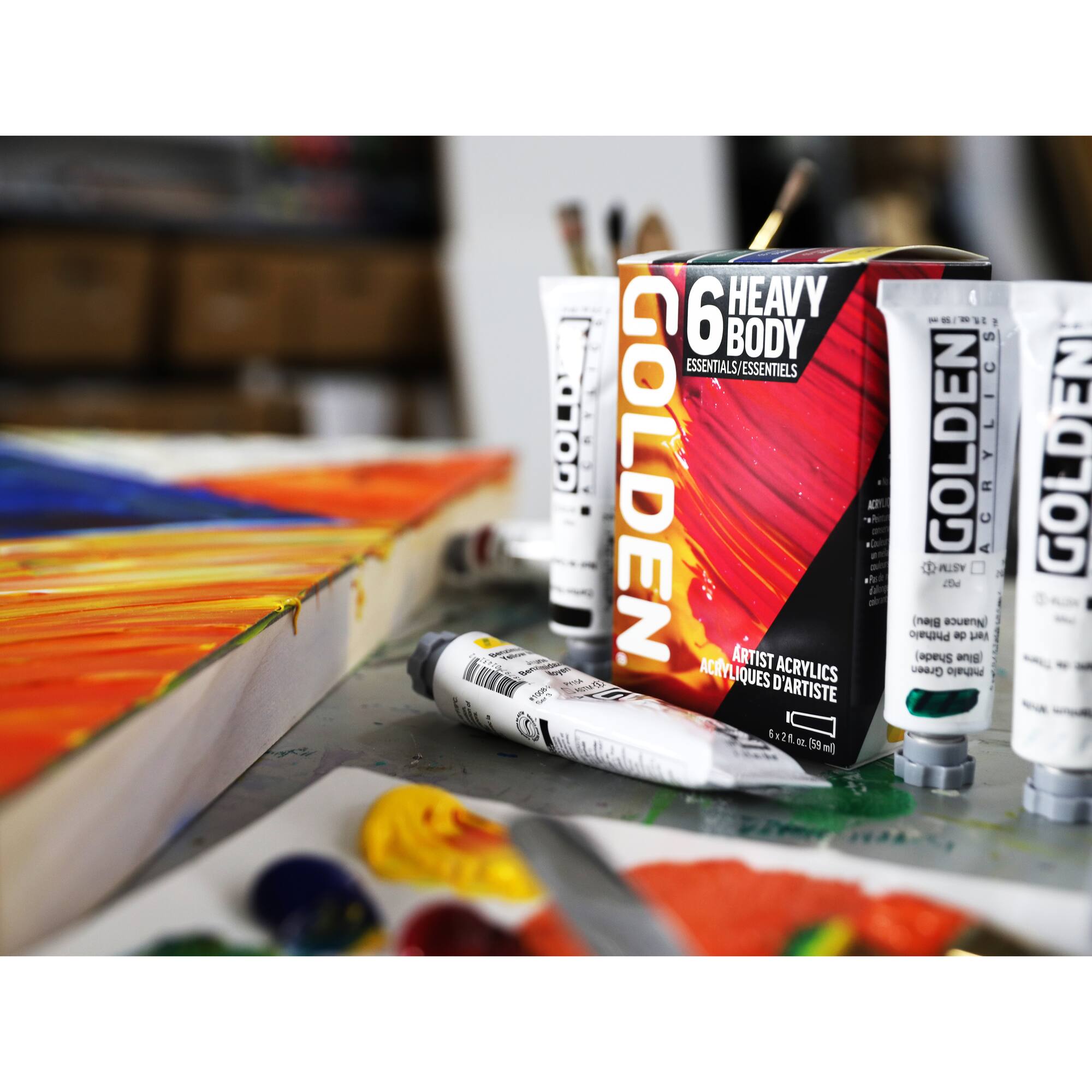 Golden® Heavy Body Acrylics Essentials Set